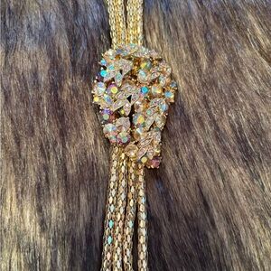 Neiman Marcus Gold and Iridescent Necklace